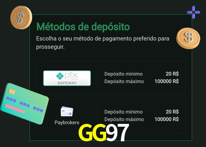 O cassino GG97 oferece uma grande variedade de métodos de pagamento